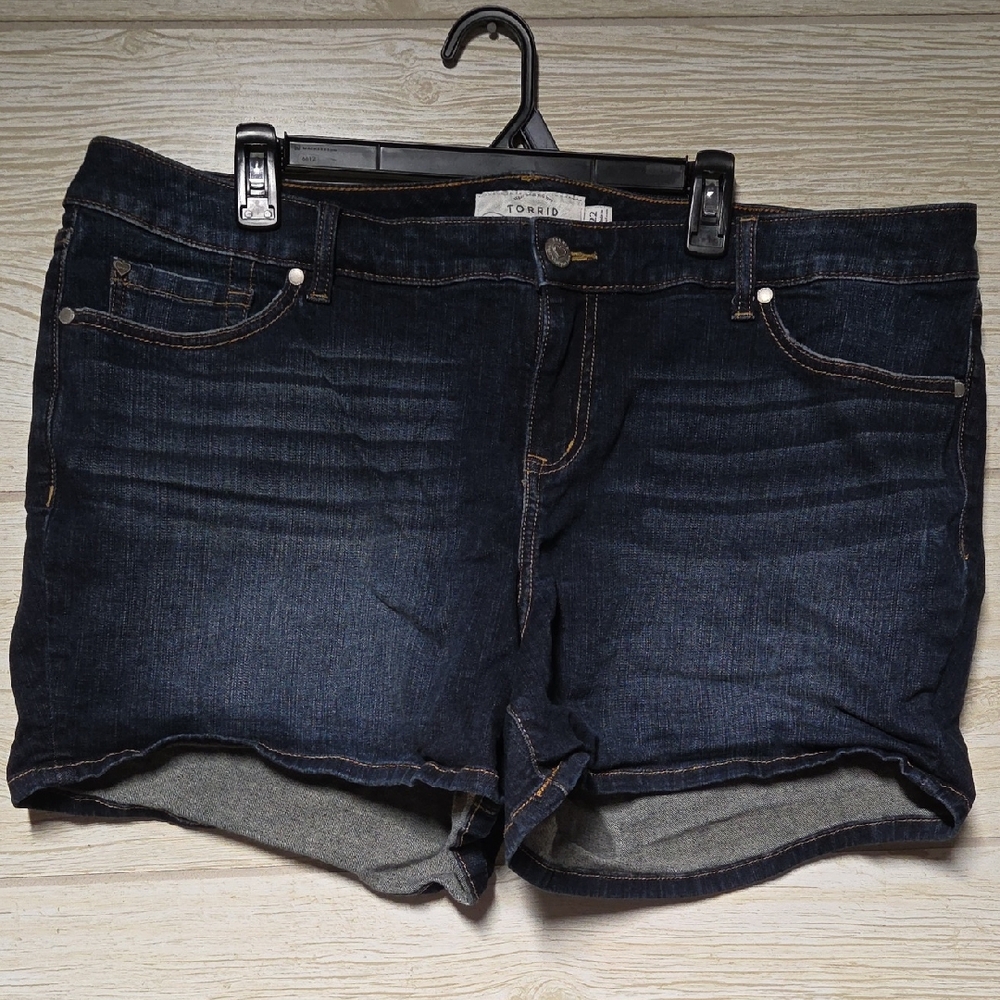 Torrid Dark Indigo Jean Shorts